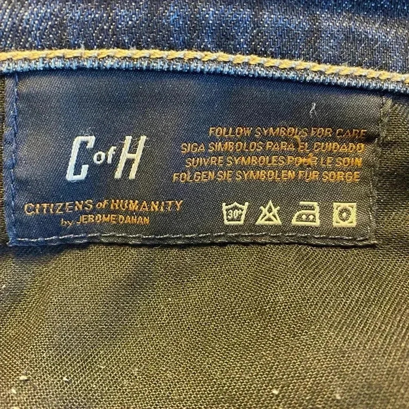 CITIZENS OF HUMANITY Elson Medium Rise Straight Stretch Jeans size 30 - Picture 13 of 15